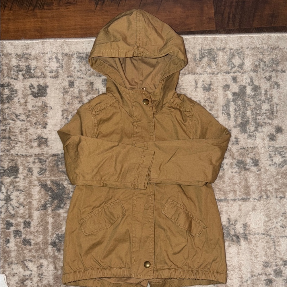 Old Navy Kids Tan Hooded Raincoat